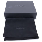 Chanel CC Logo Spade Heart Charm Trifold Wallet Compact Coin Case Black Caviar — view 6