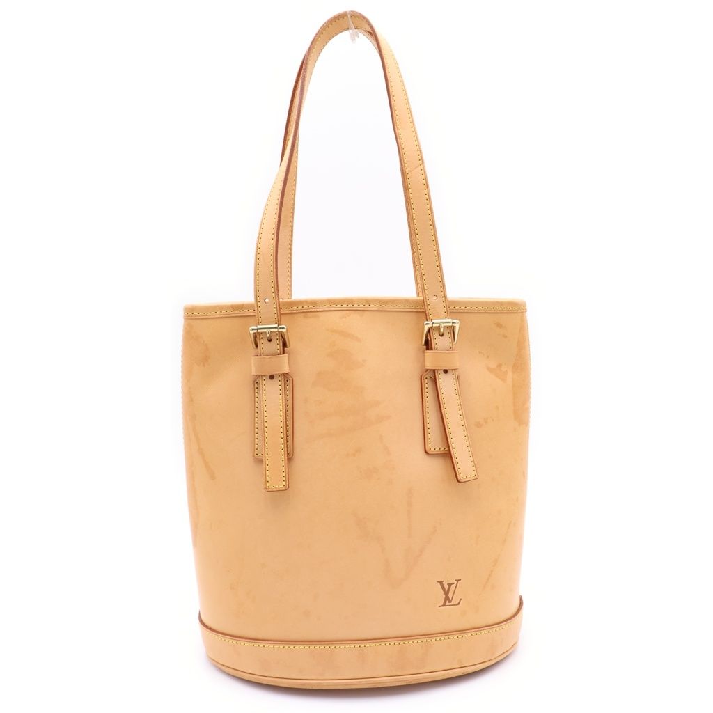 Louis Vuitton Nomad Bucket PM Tote Camel Brown Leather Gold