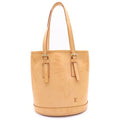 Louis Vuitton Nomad Bucket PM Tote Camel Brown Leather Gold