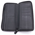 Louis Vuitton Monogram Shadow Zippy Organizer Wallet Black Leather Silver — view 4