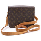 Louis Vuitton Monogram Cartoon MM Mini Shoulder Bag Brown Leather Gold — view 2
