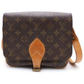 Louis Vuitton Monogram Cartoon MM Mini Shoulder Bag Brown Leather Gold
