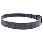 Fendi Belt Reversible Zucca Pattern Black Leather — view 3