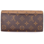 Louis Vuitton Monogram Reverse Portefeuille Emily Brown Leather Wallet — view 2