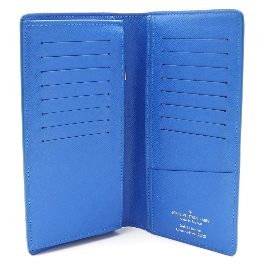 Louis Vuitton Monogram Clouds Portefeuille Brazza Wallet Blue — view 4