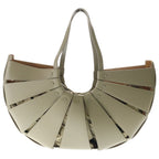 Bottega Veneta the Shell Nylon Leather Large Tote Beige — view 2