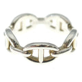 Hermes Chaine D'ancre Ring Silver