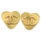 Chanel Earrings CC Logo Gold