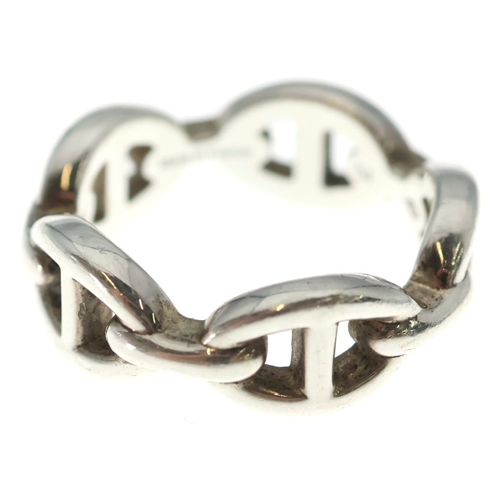 Hermes Enchainee PM Chaine D'ancre Ring Silver — view 3