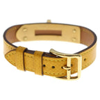 Hermes Kelly Double Tour Leather Belt Yellow Gold — view 2