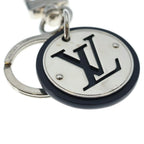 Louis Vuitton Porte Cles LV Circle Bag Charm Key Holder Key Ring Black Silver — view 5