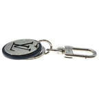 Louis Vuitton Porte Cles LV Circle Bag Charm Key Holder Key Ring Black Silver — view 3