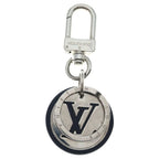 Louis Vuitton Porte Cles LV Circle Bag Charm Key Holder Key Ring Black Silver — view 2