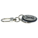 Louis Vuitton Porte Cles LV Circle Bag Charm Key Holder Key Ring Black Silver — view 4