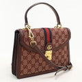 Gucci Midi Amtop Handle Bag Ophidia Handbag GG Canvas