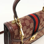 Gucci Midi Amtop Handle Bag Ophidia Handbag GG Canvas — view 7