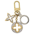 Louis Vuitton Porte Claire Insolence Metallic Key Holder Silver Gold — view 2