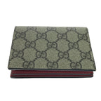 Gucci Bifold Wallet GG Supreme Cherry Mini 2 Stones Brown — view 4