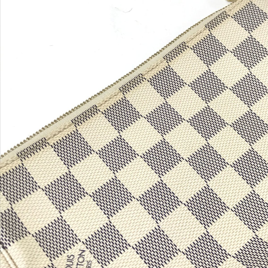 Louis Vuitton Handbag Damier Azur Pochette White — view 6