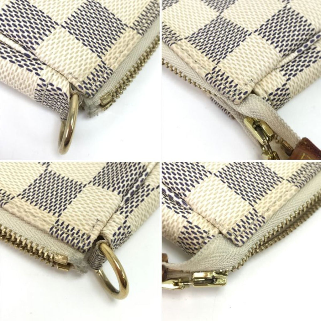 Louis Vuitton Handbag Damier Azur Pochette White — view 7