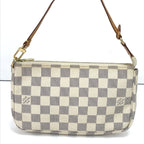 Louis Vuitton Handbag Damier Azur Pochette White — view 3
