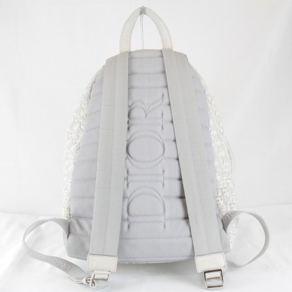 Dior Backpack Canvas Leather White — view 2