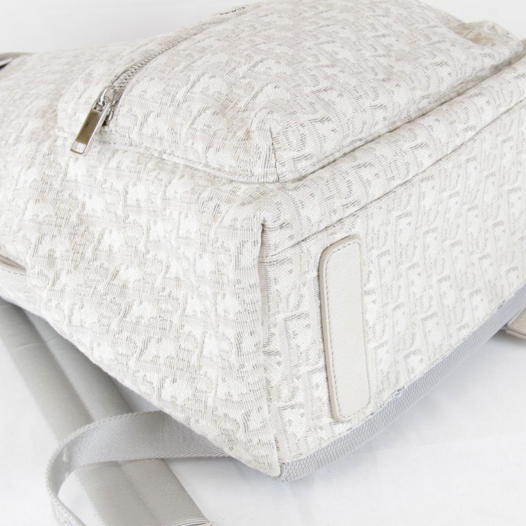 Dior Backpack Canvas Leather White — view 6