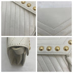Saint Laurent Shoulder Bag Tassel Satchel Studs — view 8