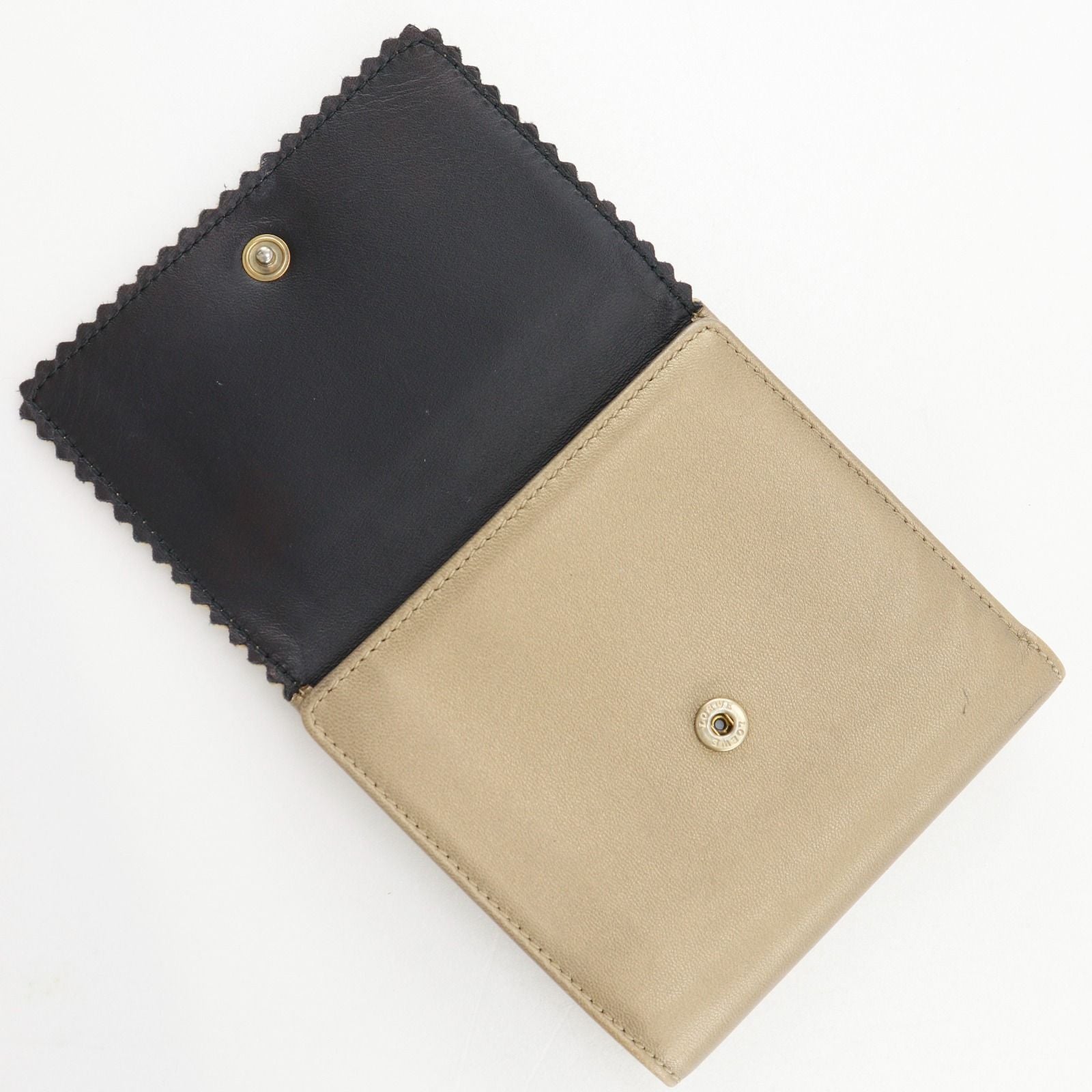 Loewe Anagram Leather Gold Bifold Wallet — view 6