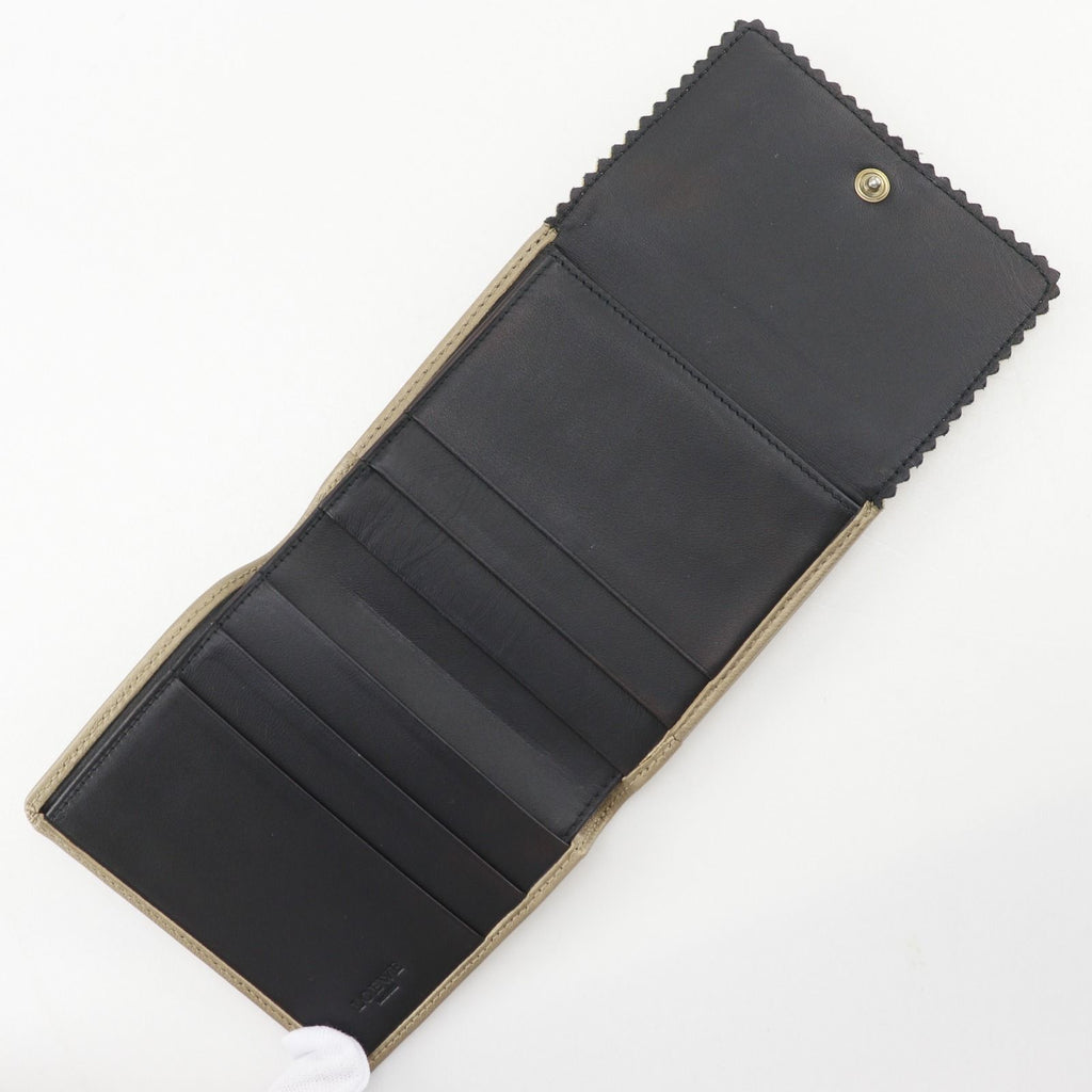 Loewe Anagram Leather Gold Bifold Wallet — view 5
