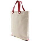 Hermes Petite Ash Tote Toile Ash Silk Beige Handbag — view 2