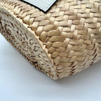 Loewe Handbag Basket Bag Small Raffia Leather White — view 8