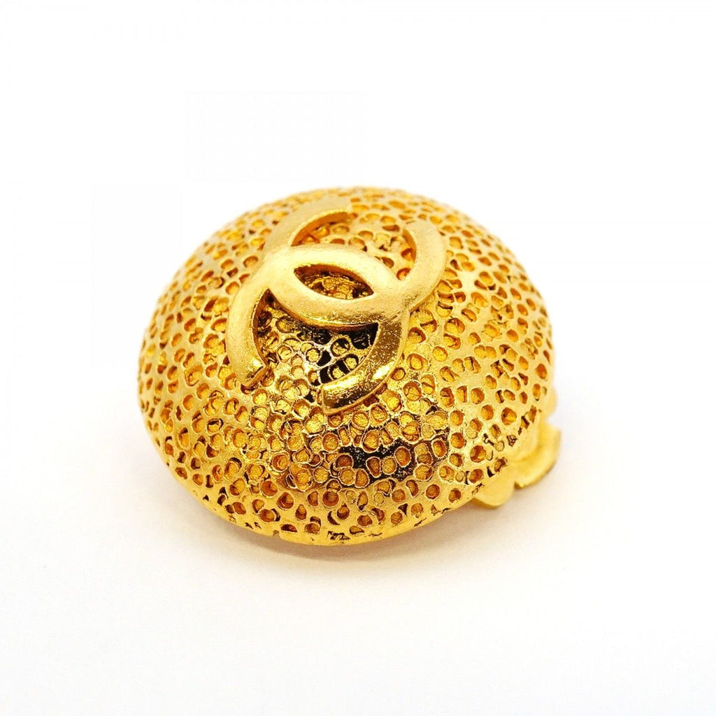 Chanel Earrings Vintage CC Logo Round — view 6