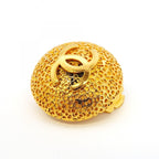 Chanel Earrings Vintage CC Logo Round — view 6