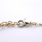 Dior Necklace CD Logo Heart Motif Gold Plated Rhinestone — view 4