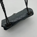 Chanel Quilted Chain Shoulder Bag Gray Silver — view 8