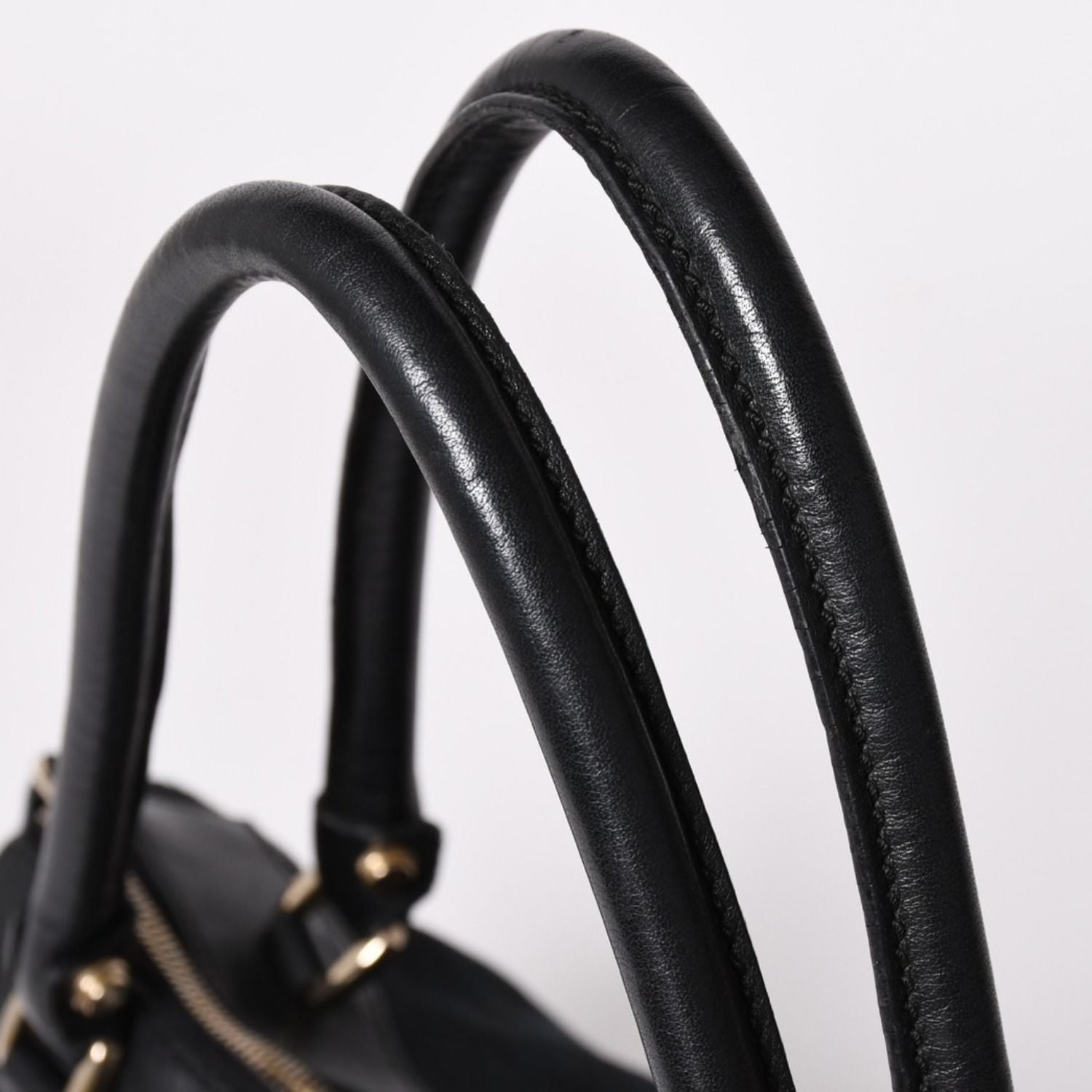 Gucci GG Canvas Tote Shoulder Bag Large Leather Black — view 5