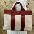 Hermes Handbag Fourre Tout PM Half Leather Tote Travel Business