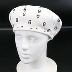 Hermes Beret Hat White
