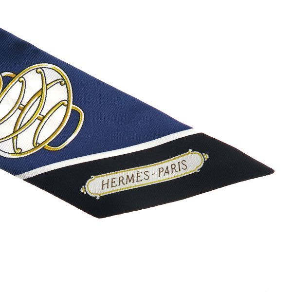 Hermes Twilly Scarf Blue — view 4