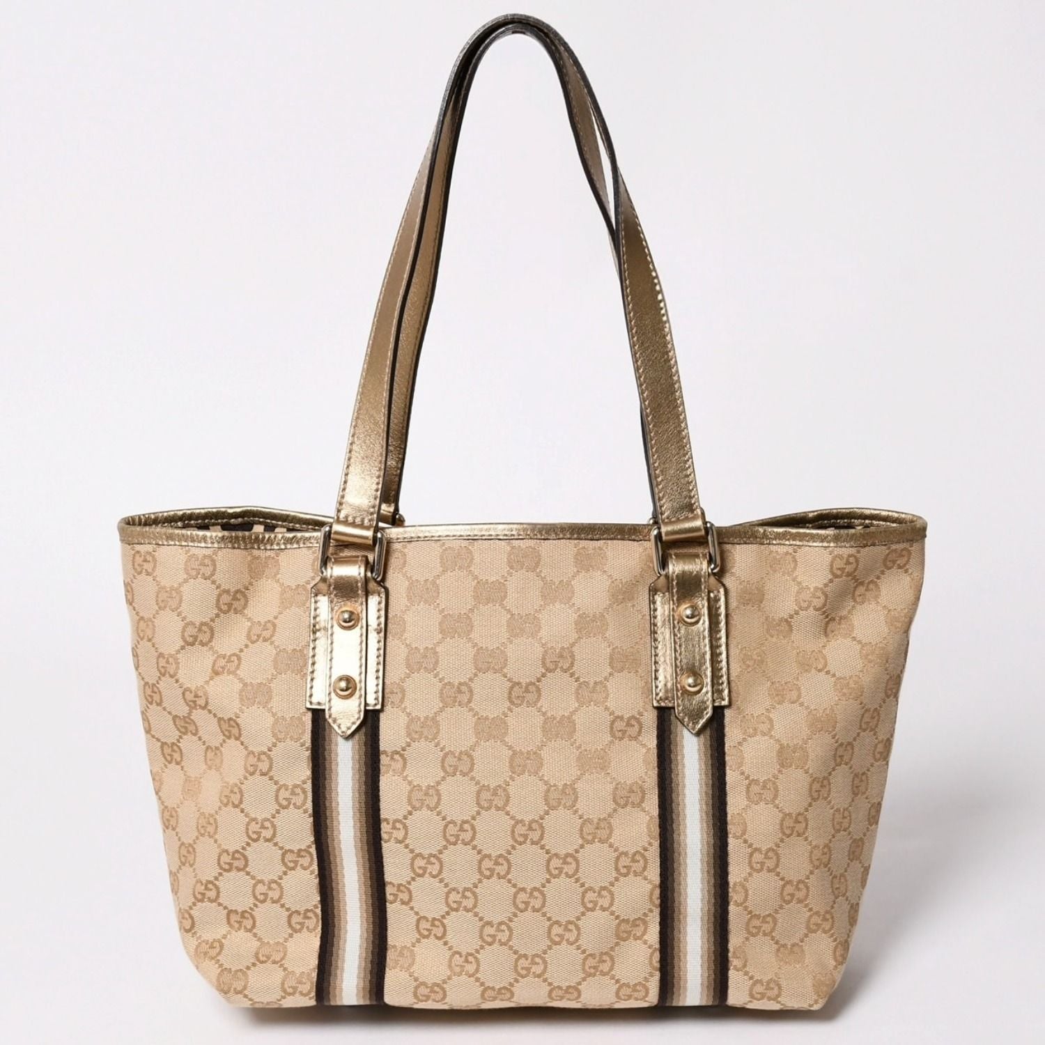 Gucci Tote Bag Gold Brown — view 2