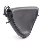 Celine Shoulder Bag Triangle Black Leather Logo — view 2