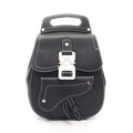 Dior Backpack Gallop Black Leather Saddle Mini