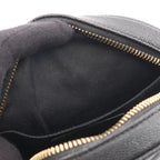 Saint Laurent Shoulder Bag Vinyl Monogram Black Leather Round Chain — view 5