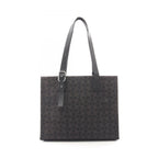 Loewe Tote Buckle Horizontal Anagram Black Canvas Leather