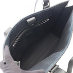 Loewe Tote Buckle Horizontal Anagram Black Canvas Leather — view 3