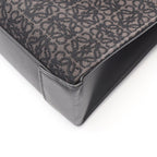 Loewe Tote Buckle Horizontal Anagram Black Canvas Leather — view 6
