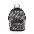 Dior Backpack Rider Blue Jacquard Kids Navy Canvas Leather
