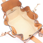 Loewe Handbag Hammock Drawstring Bag Small 2-Way 314.12 Brown Leather — view 3