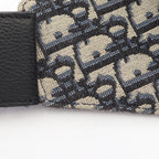 Dior Waist Bag Saddle Oblique Jacquard Navy Canvas Leather — view 5